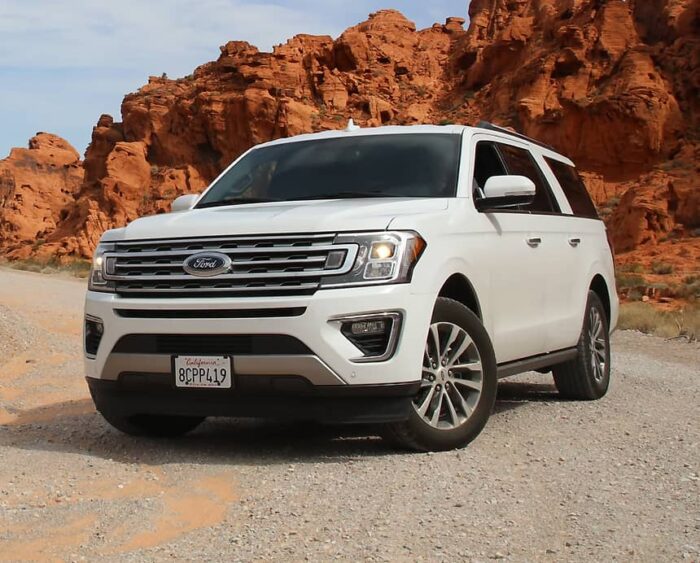 Parked Ford in Mountain